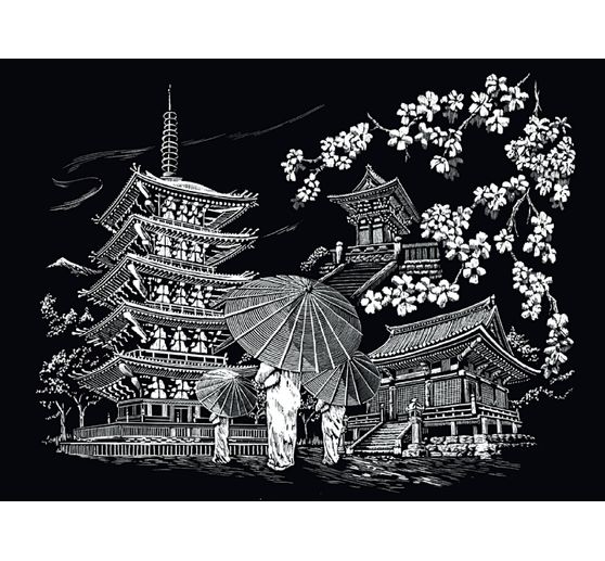 Krasplaat "Kyoto-tempel"