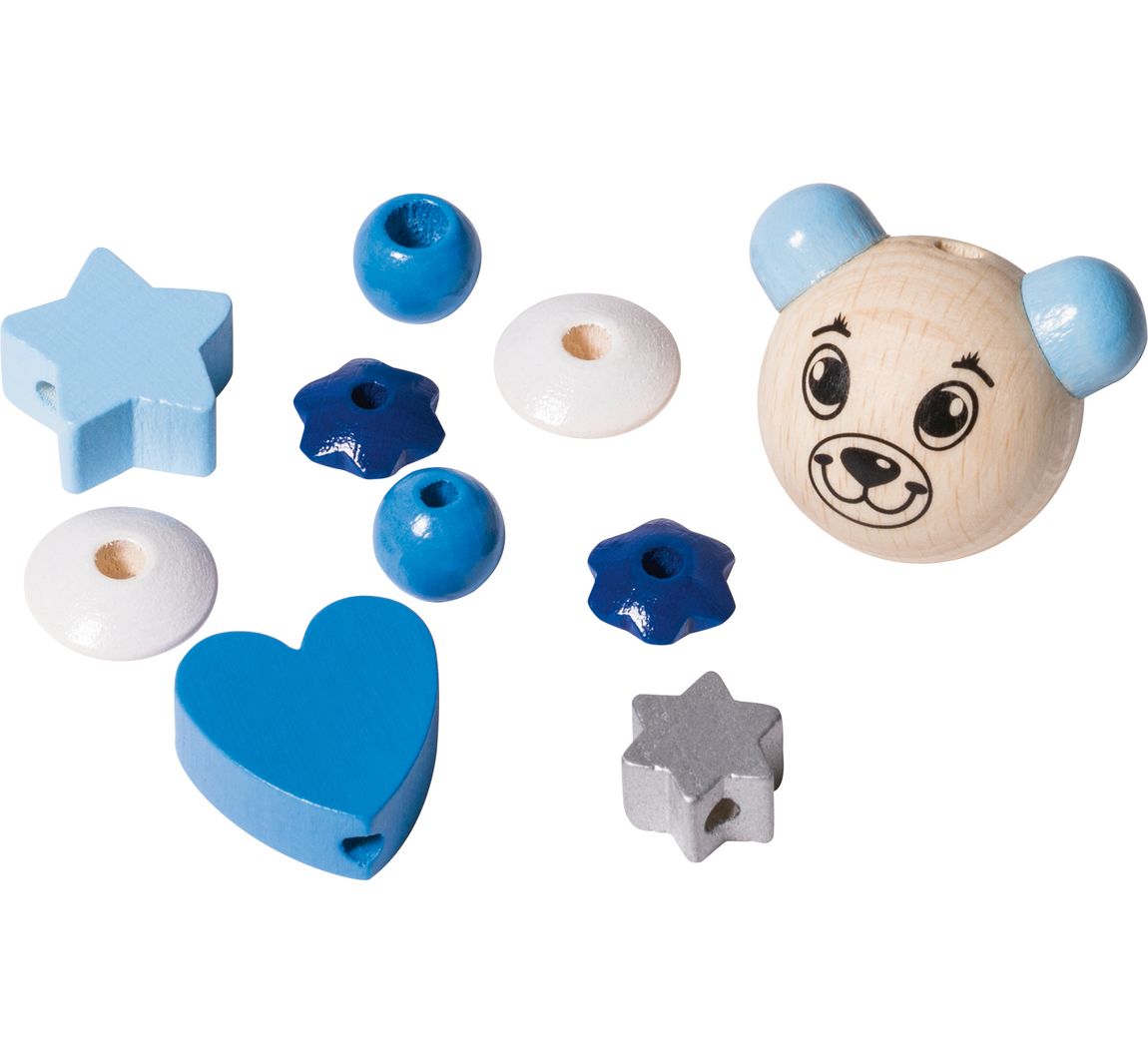 Speenketting houten kralen "Teddy"