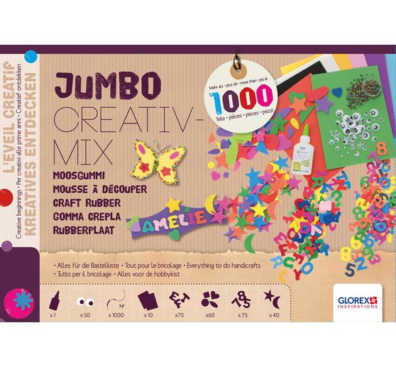 Jumbo creatieve mix "Schuimrubber", ca. 1.000 onderdelen