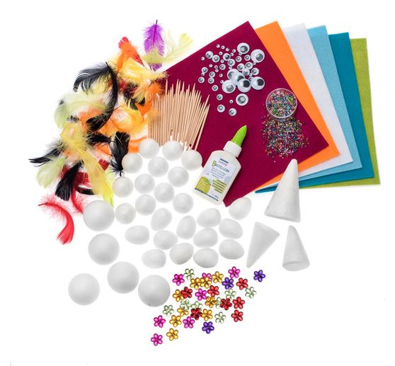 Jumbo creative mix "Styrofoam", approx. 1,000 parts