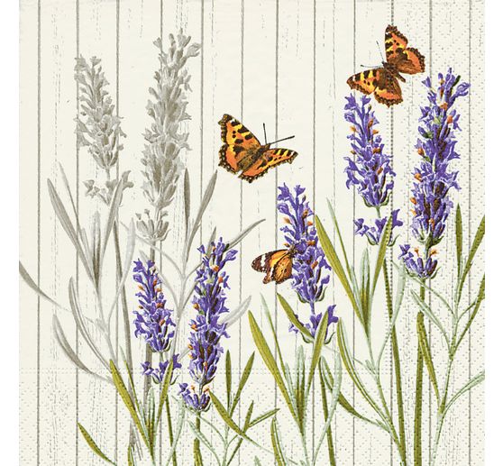 Servet "Lavendel & Vlinders"