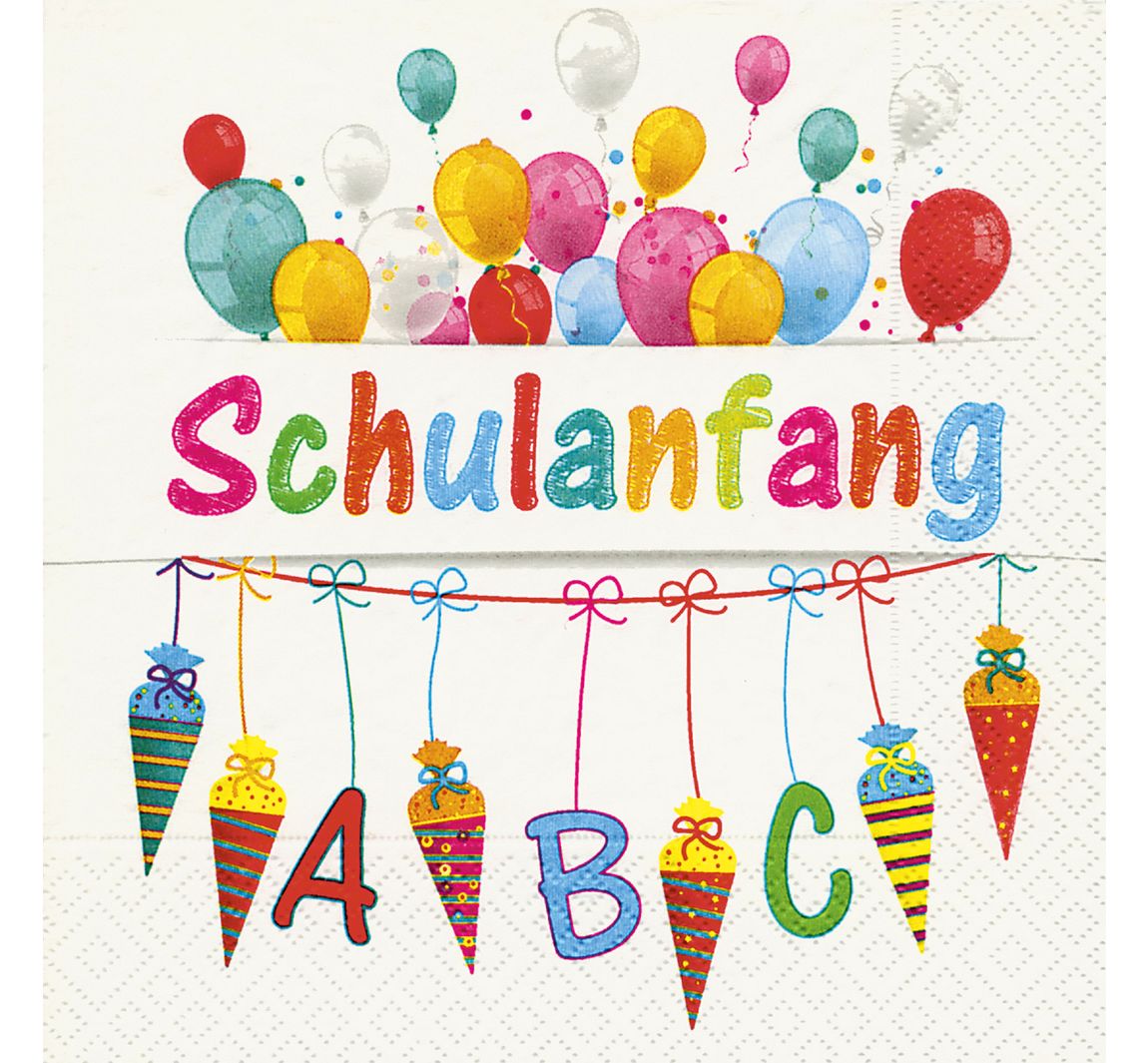 Servet "Begin van de school" - 20 stuks