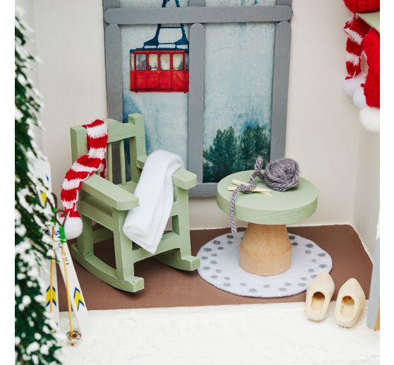 Miniature table and stool