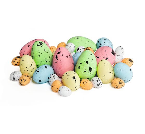 VBS Decoratief ei "Kleur & Maten Mix", 38 stuks