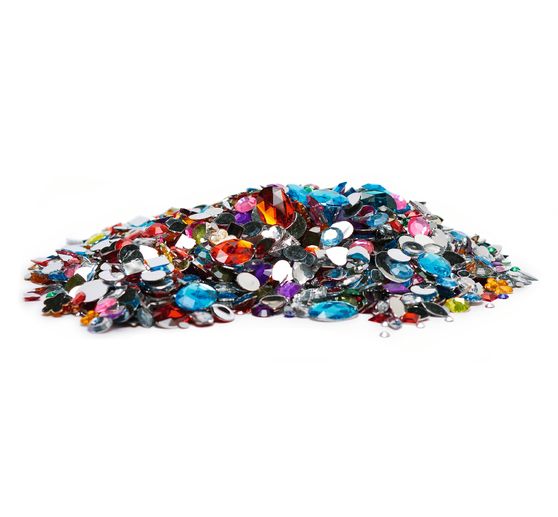 VBS Edelstenen "Kleuren & vormen mix", 430 g
