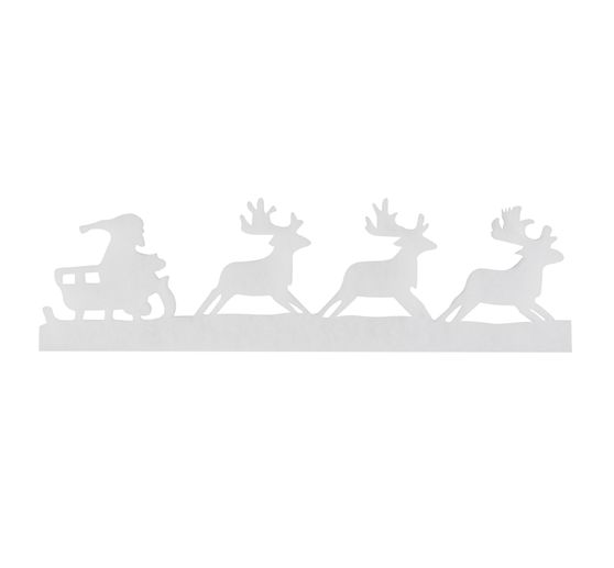 Reindeer sleigh garland, 185cm