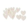 Felt scatter decoration "Hearts stiched", 12 pieces cream/pink