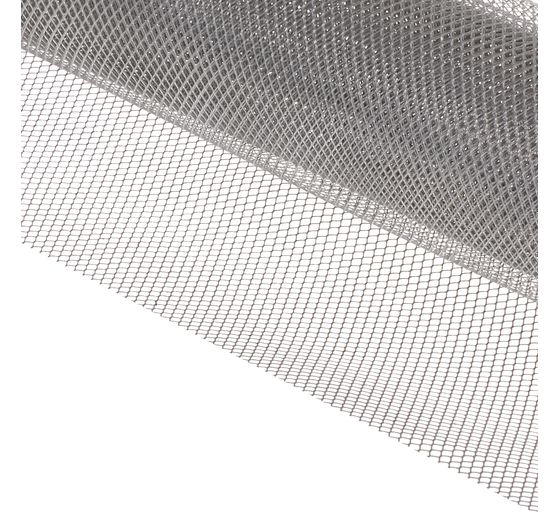 Tekenrooster, 2x4mm, 40x100cm, aluminiumkleurig