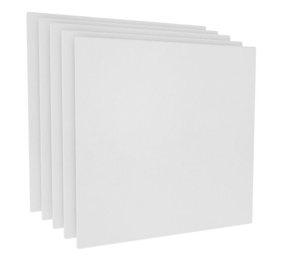 VBS Canvas board 10 x 10 cm, 5 pieces