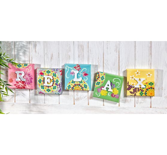 VBS Schildersdoek 10 x 10 cm, 5 stuks