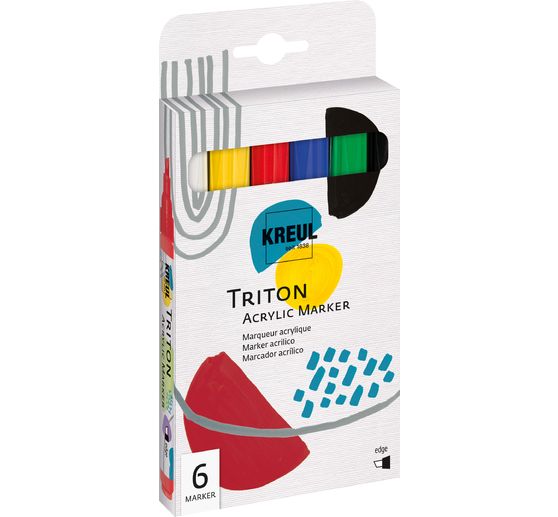 KREUL Triton Acrylic Marker "Edge", set van 6