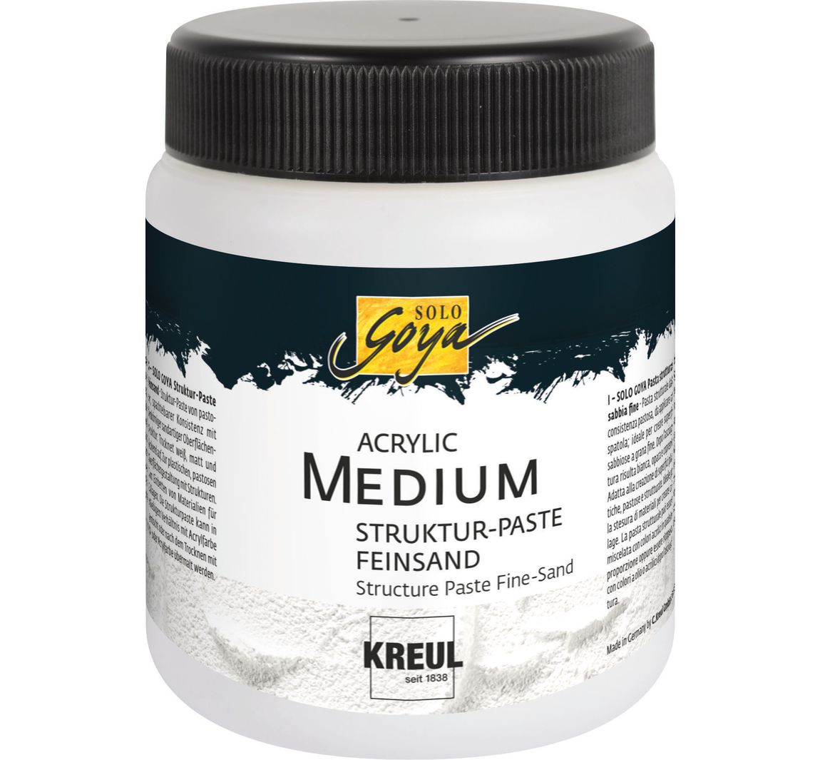 Acryl Medium Structure Paste Fijn Zand - 250 ml