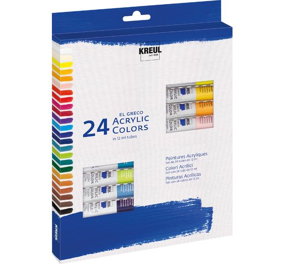 KREUL el Greco acrylic set, 24 x 12 ml tubes