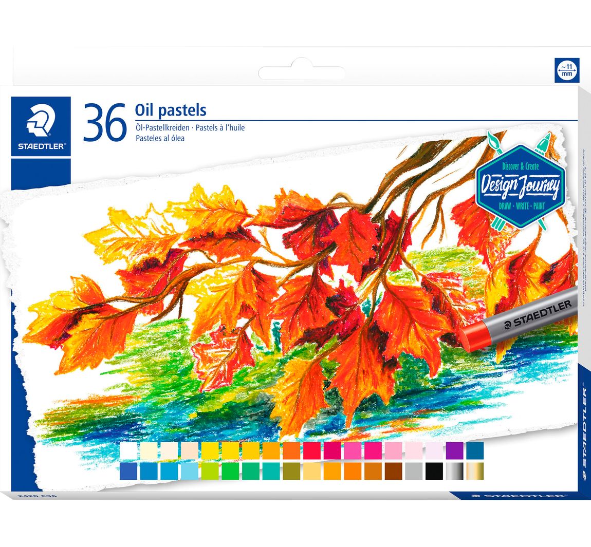STAEDTLER Oliepastelkrijt, 36 kleuren