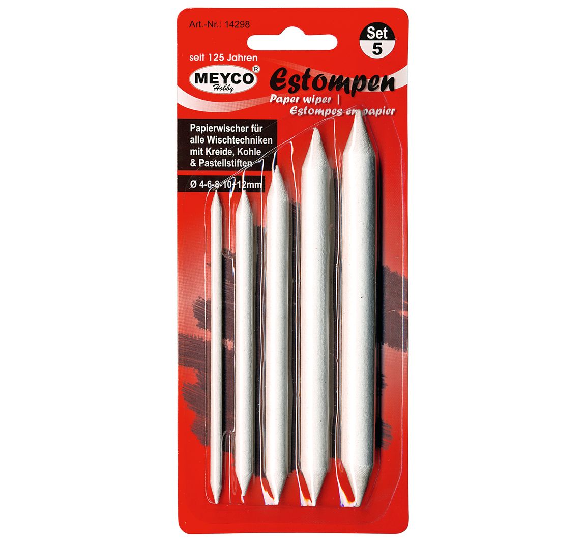 Estompen, set van 5
