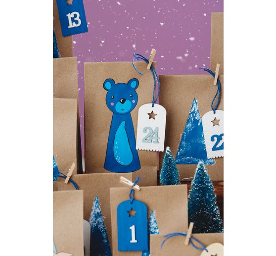 VBS Advent borden met nummers 1-24 "Stanton"
