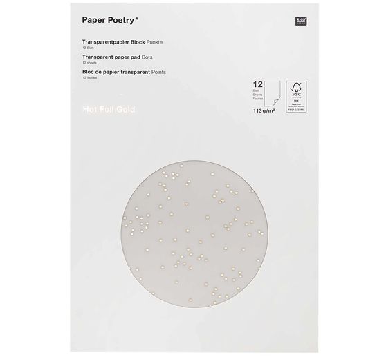transparant papier "Stippen"