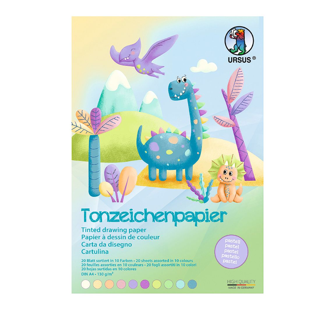 Gekleurd papier-Blok "Pastel"