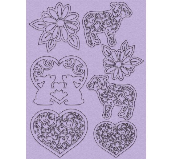 Decoratieset "Pasen", pastel