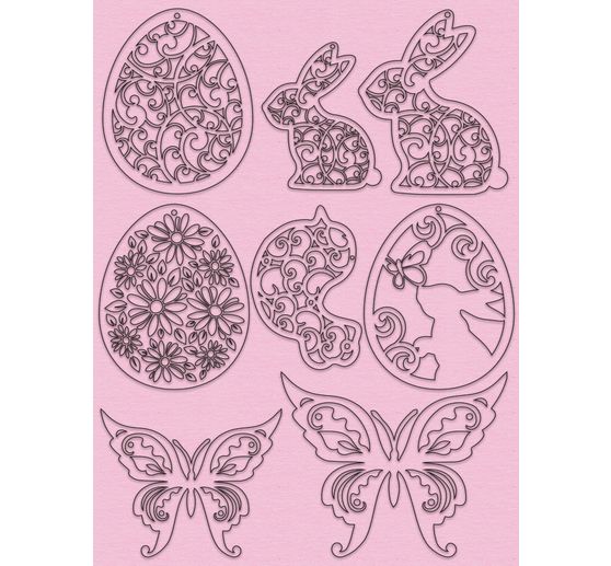 Decoratieset "Pasen", pastel