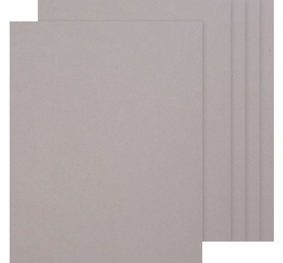 Grey cardboard 40 x 50 cm, 5 pieces