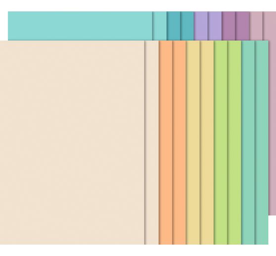 Gekleurd papier-Blok "Pastel"