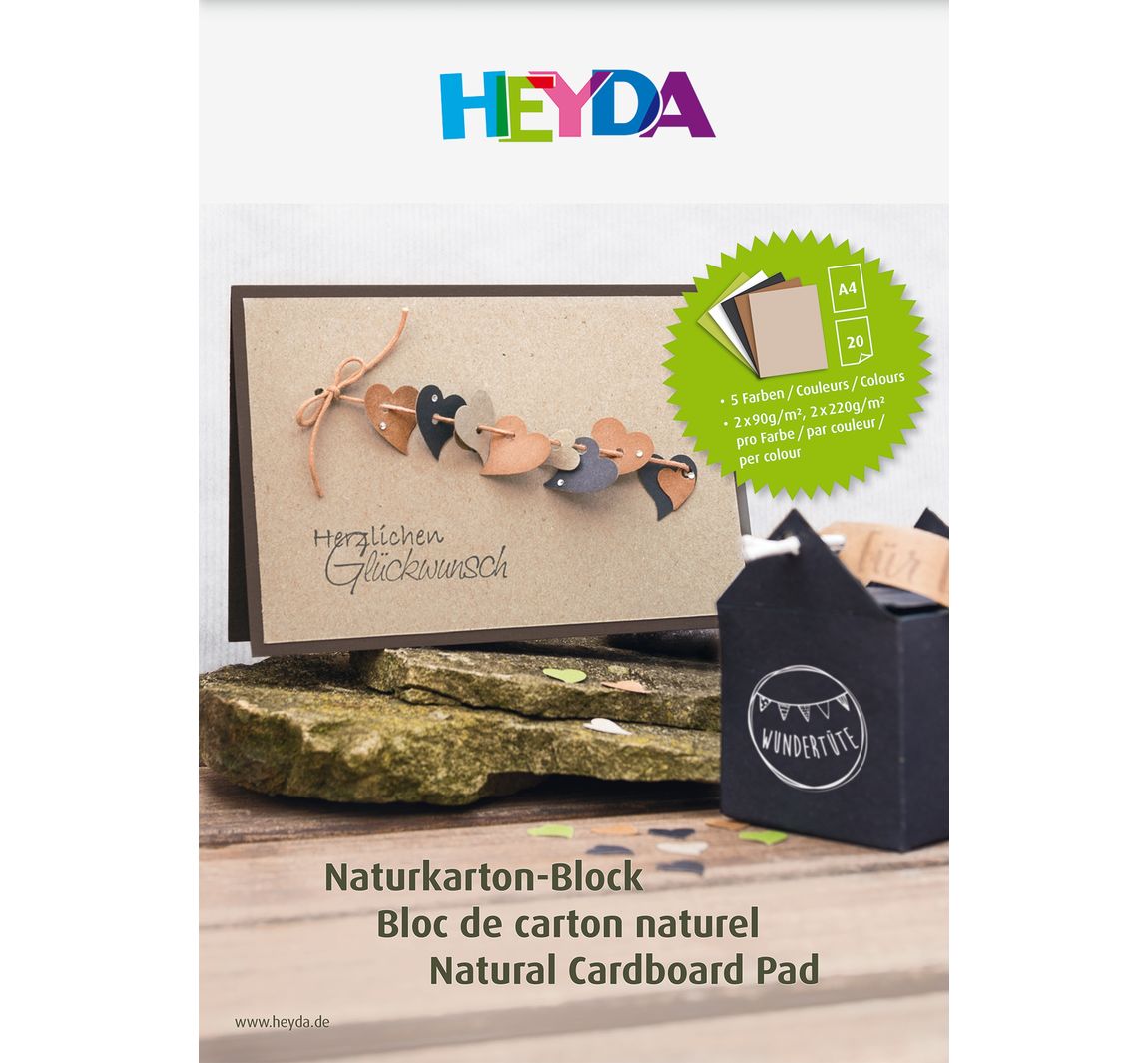 Natuurlijk kartonnen blok - DIN A4