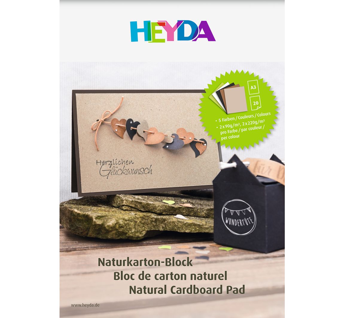 Natuurlijk kartonnen blok - DIN A3