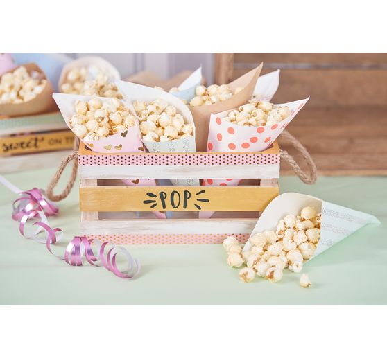 Kegelvormige zakken "Pastel Hot Folie", set van 15