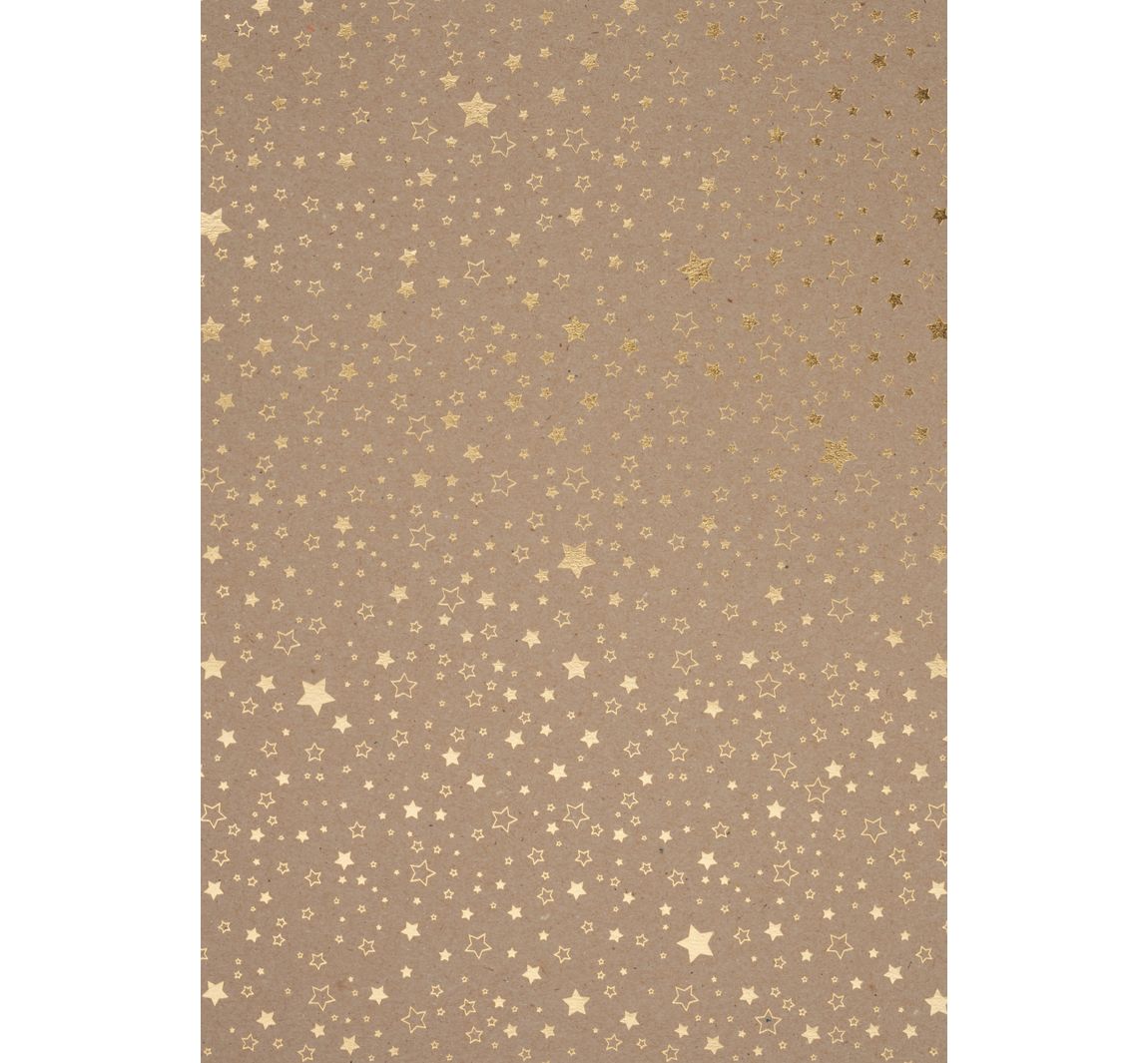 Natuurlijke kartonnen "Sterren" - Goud