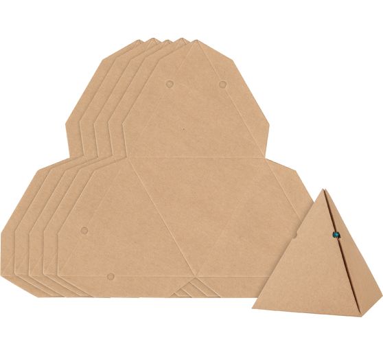 VBS Kraftkarton geschenkdoos "Piramide"