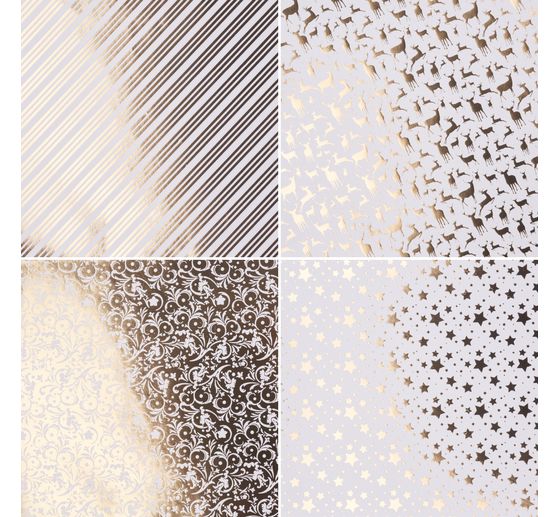 Vouwpapier "Gouden Kerstmis"