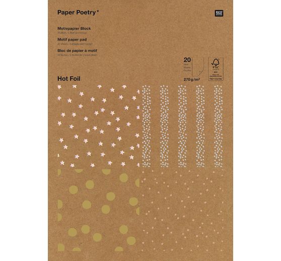 Motiefblok "Kraftpapier Hot Foil"