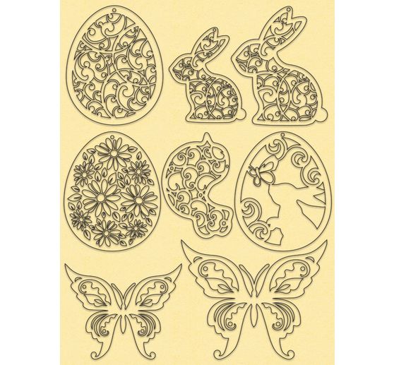 Decoratieset "Pasen", pastel