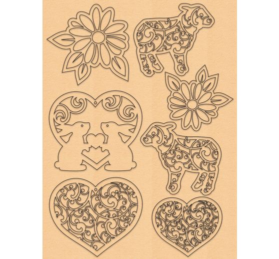 Decoratieset "Pasen", pastel
