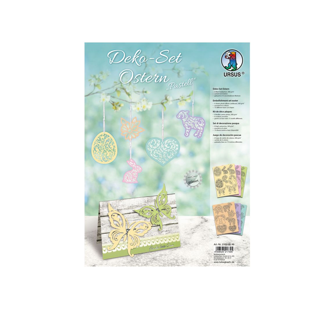 Decoratieset "Pasen", pastel