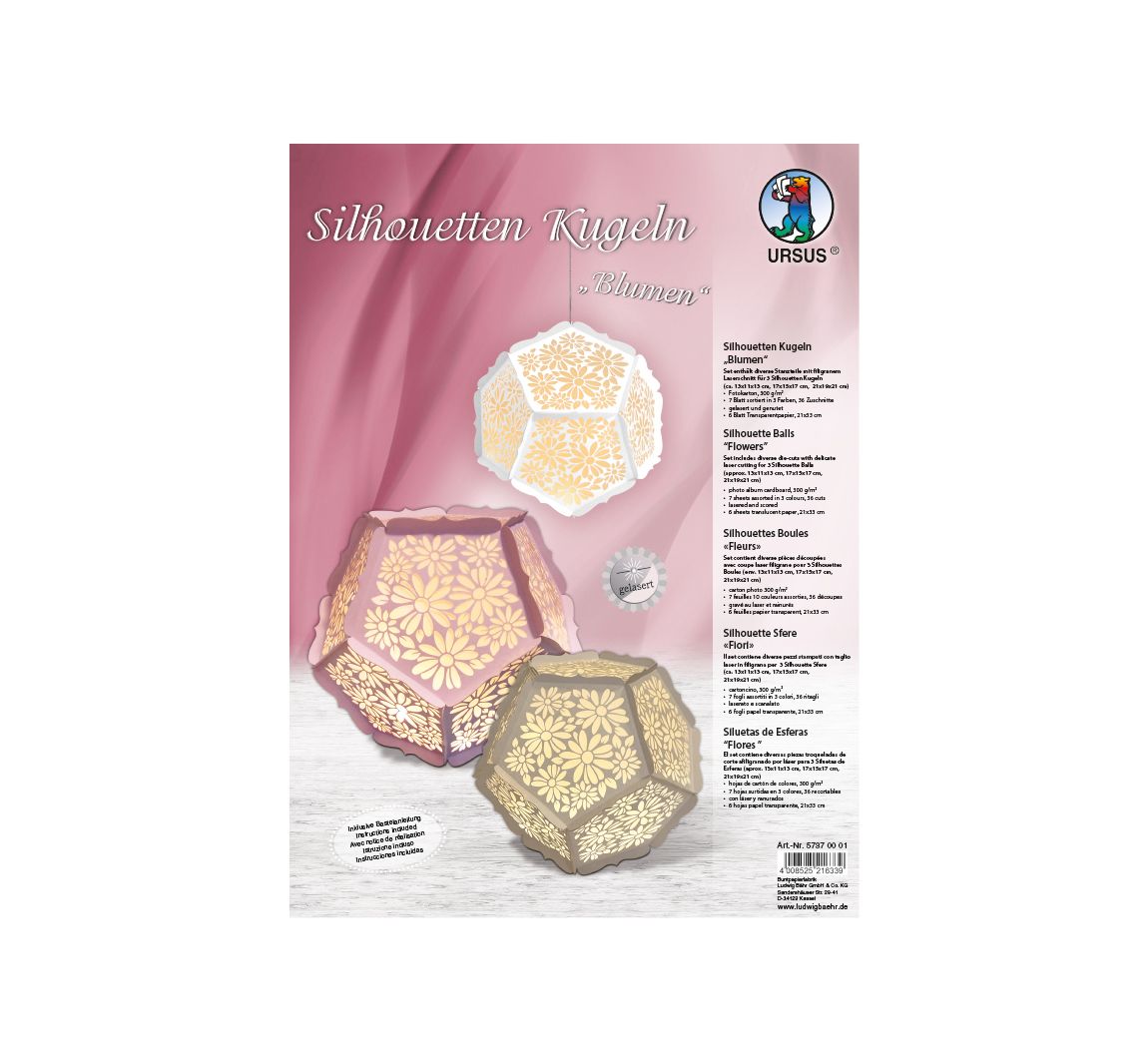 Silhouetbollen "Bloemen"