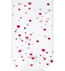 Transparent bag "Red hearts", 10 pieces