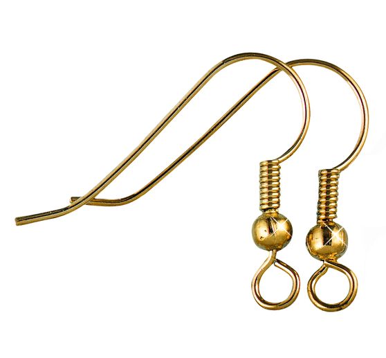 Oorhaken met veer, 10 stuks