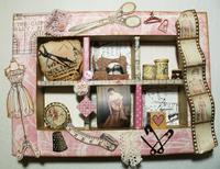 Scrapbooking Collage mit VBS Dekoschale