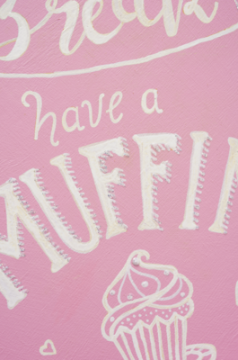 Handlettering detaillierte Sicht