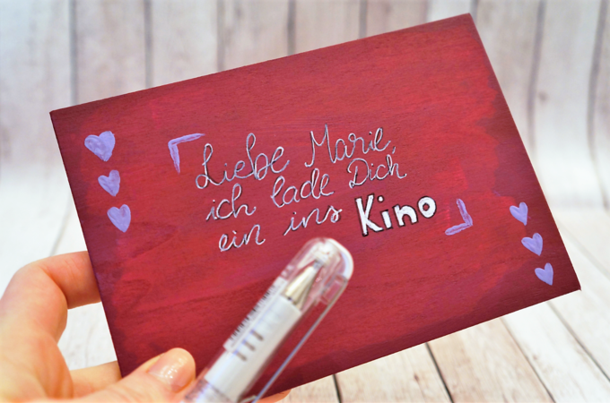 Rubbelkarte zum Valentinstag einfach und schnell selber machen 