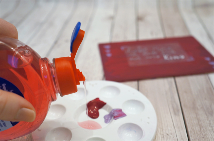 Rubbelkarte zum Valentinstag mit eigener Farbe zum Rubbeln