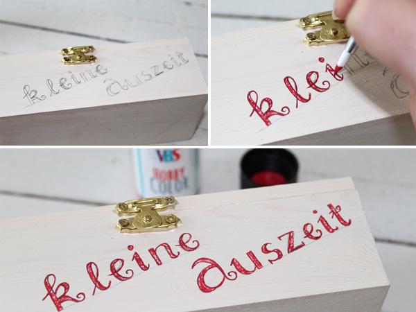 Basteln zum Muttertag - Teebox selbst gestalten