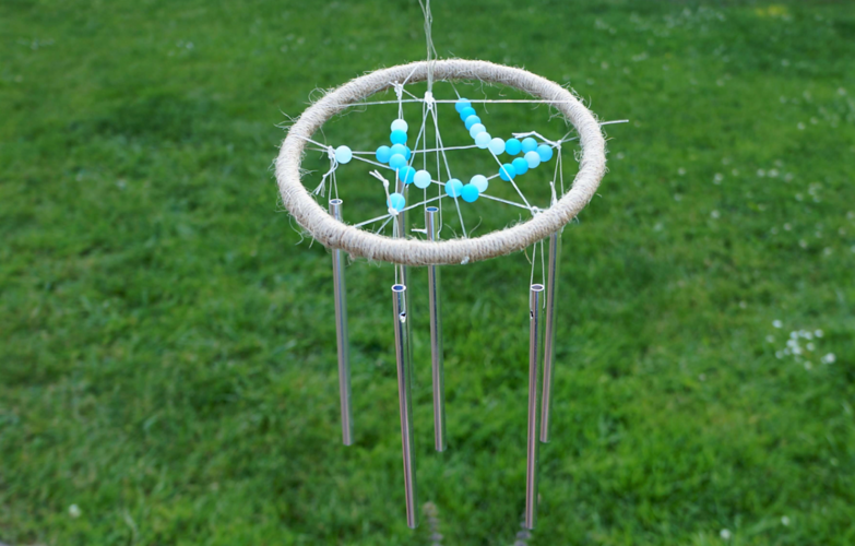 Windpsiel mit Klangstäben basteln 