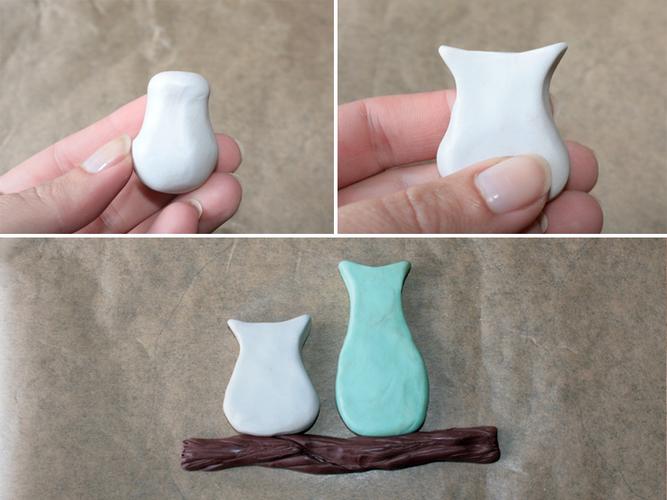 Eulen aus Fimo Formen Anleitung