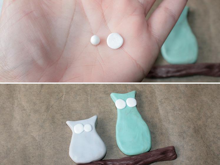 Deko mi Eulen aus Fimo