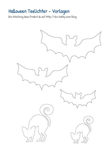 Kostenlose Vorlage für Halloween Deko